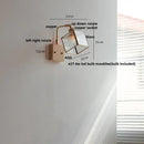 GobekUsa Brass LED Wall Lights Rotatable Blue Glass Dining Room Stair Light