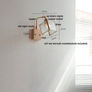 GobekUsa Brass LED Wall Lights Rotatable Blue Glass Dining Room Stair Light