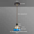 Geometric brass and clear glass led pendant light dining room by Decorbites