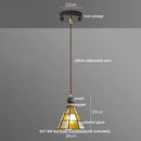 Geometric brass and clear glass led pendant light dining room by Decorbites