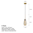 GobekUsa Glass Chandelier Lighting for Home Dining Room Kitchen Decor Pendant Lights