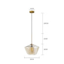 GobekUsa Glass Chandelier Lighting for Home Dining Room Kitchen Decor Pendant Lights