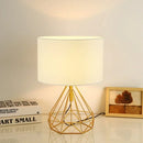 GobekUsa Linen Fabric LED Table Lamp Creative Gift Night Lamp