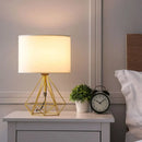 GobekUsa Linen Fabric LED Table Lamp Creative Gift Night Lamp