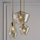GobekUsa Glass Pendant Lights Set for Living Room, Bedroom, and Bar - Nordic Minimalist Design