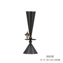 GobekUsa Geometric Bronze Vase for Home Decor