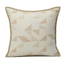 GobekUsa Geometric Brown Leather Splicing Throw Pillow Cover 45x45cm Luxe Square Cushion Case