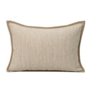 GobekUsa Geometric Brown Leather Splicing Throw Pillow Cover 45x45cm Luxe Square Cushion Case