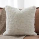 GobekUsa Geometric Brown Leather Splicing Throw Pillow Cover 45x45cm Luxe Square Cushion Case