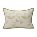 GobekUsa Geometric Brown Leather Splicing Throw Pillow Cover 45x45cm Luxe Square Cushion Case