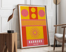 GobekUsa Geometric Canvas Poster - Mid Century Home Decor