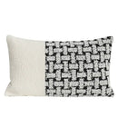 GobekUsa Caramel Color Velvet Sofa Pillowcase with Geometric Panelled Cushion Cover