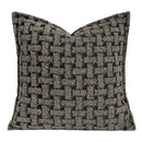GobekUsa Caramel Color Velvet Sofa Pillowcase with Geometric Panelled Cushion Cover