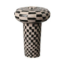 GobekUsa Geometric Check Ceramic Vase for Home Decor and Floral Arrangements
