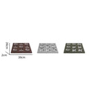 GobekUsa Geometric Checkerboard Grid Leather Chess Transparent Chessboard Home Decor Figurines