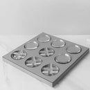 GobekUsa Geometric Checkerboard Grid Leather Chess Transparent Chessboard Home Decor Figurines