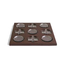 GobekUsa Geometric Checkerboard Grid Leather Chess Transparent Chessboard Home Decor Figurines