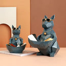 GobekUsa Cool Cat Resin Figurine Table Statue Decor Sculpture Ornamental Figurines