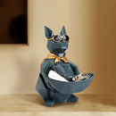 GobekUsa Cool Cat Resin Figurine Table Statue Decor Sculpture Ornamental Figurines