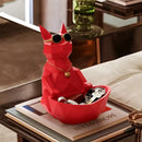 GobekUsa Cool Cat Resin Figurine Table Statue Decor Sculpture Ornamental Figurines