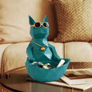 GobekUsa Cool Cat Resin Figurine Table Statue Decor Sculpture Ornamental Figurines