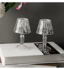Geometric crystal diamond led night light for bedroom reading by Decorbites