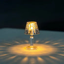 Geometric crystal diamond led night light for bedroom reading by Decorbites