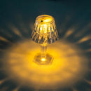 Geometric crystal diamond led night light for bedroom reading by Decorbites