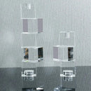 GobekUsa Geometric Crystal Glass Candle Holder - Home Decor Accent