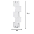 GobekUsa Geometric Crystal Glass Candle Holder - Home Decor Accent