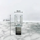 GobekUsa Crystal Glass Vase with Artificial Flowers, Modern Home Decor