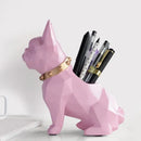 GobekUsa Dog Resin Pen Holder Desk Organizer Office Accessories Storage Pencil Pot