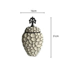 GobekUsa Geometric Diamond Check Ceramic Vase: Home Decor Floral Arrangement & Accessories