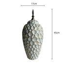 GobekUsa Geometric Diamond Check Ceramic Vase: Home Decor Floral Arrangement & Accessories