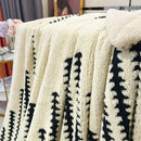 GobekUsa Double Layer Lamb Fleece Blanket: Soft & Warm for Office, Bedroom, Sofa.