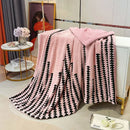 GobekUsa Double Layer Lamb Fleece Blanket: Soft & Warm for Office, Bedroom, Sofa.