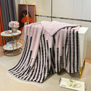 GobekUsa Double Layer Lamb Fleece Blanket: Soft & Warm for Office, Bedroom, Sofa.