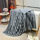 GobekUsa Double Layer Lamb Fleece Blanket: Soft & Warm for Office, Bedroom, Sofa.