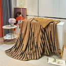 GobekUsa Double Layer Lamb Fleece Blanket: Soft & Warm for Office, Bedroom, Sofa.