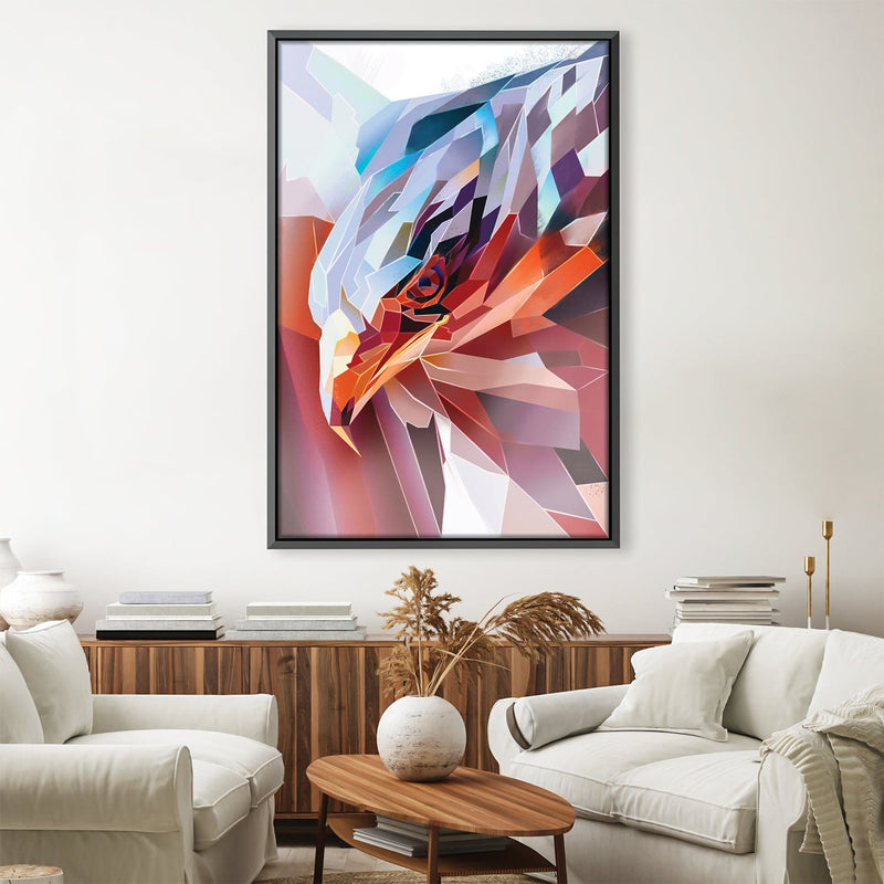 Geometric Eagle Canvas