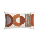 Geometric embroidered cushion cover – living room ethnic decor by Decorbites