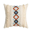 Geometric embroidered cushion cover – living room ethnic decor by Decorbites