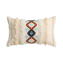 Geometric embroidered cushion cover – living room ethnic decor by Decorbites