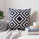 Geometric embroidered cushion cover set – living room pillows by Decorbites