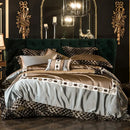 GobekUsa Embroidered Egyptian Cotton Bedding Set: Queen King Linens (Sheet Pillowcase Duvet Cover)
