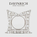 GobekUsa Geometric Embroidered Noble Cushion Covers for Living Room Sofa