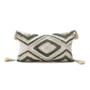 Geometric embroidery boho cushion cover living room throw pillow by Decorbites