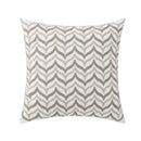 Geometric embroidery cushion cover black & grey living room decor by Decorbites