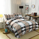 GobekUsa Geometric Floral Bedding Set with Quilt Cover, Duvet Cover, Sheet, and Pillows