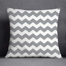 Geometric floral print gray & white pillow case living room decor by Decorbites
